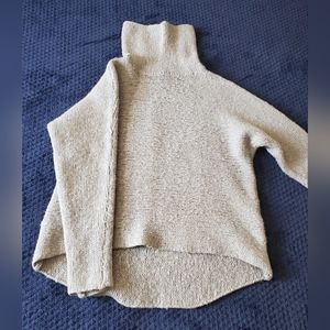 Ralph Lauren Sweater Size XS Women's High Low Turtleneck Color Gray
